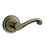 Baldwin 5445V.050.RMR/LMR Satin Brass & Black 1/2 Pair of 5445V Solid Brass Levers Minus Rosettes