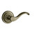 Baldwin 5455V.050.pass Satin Brass & Black Passage 5455V Solid Brass Lever with Your Choice of Rosette
