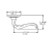 Baldwin 5447V031PRIV-PRE Unlacquered Brass Privacy Lever with R027 Rose