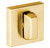 Baldwin 6733.060 Satin Brass & Brown Turn Piece with Backplate