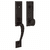 Baldwin 85352402ENTR Distressed Oil Rubbed Bronze Single Cylinder Cody 3/4 Handleset with Oval Knob