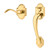 Baldwin 85353003ACRH Lifetime Polished Brass Boulder Sectional Entry with 8252003AC1 Deadbolt (Right)