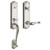 Baldwin 85337055RFD/LFD Lifetime Polished Nickel Dummy Bethpage Handleset with Bethpage Lever
