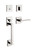 Baldwin 85390055LFD Lifetime Polished Nickel Dummy Minneapolis Handleset with 5162 Lever (Left)