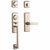 Baldwin 853850562RFD/2LFD Lifetime Satin Nickel Dummy Soho 2-Point Handleset with Soho Lever