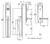 Baldwin 85397056LFD Lifetime Satin Nickel Dummy Palm Springs Full Handleset with L024 Lever (Left)