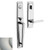 Baldwin 85397056LFD Lifetime Satin Nickel Dummy Palm Springs Full Handleset with L024 Lever (Left)