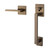 Baldwin 85390050ACRH Satin Brass & Black Minneapolis Sectional Entry Handleset Kit (Right)