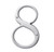 Baldwin 90678.260 Polished Chrome House Number - 8