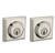 Baldwin Reserve DCTSD055 Lifetime Polished Nickel Double Cylinder Traditional Square Deadbolt
