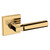 Baldwin L029003RDM-PRE Lifetime Brass Right Handed Half Dummy Lever with R017 Rose