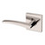 Baldwin L022055LDM-PRE Lifetime Polished Nickel Left Handed Half Dummy Lever with R017 Rose