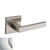 Baldwin L023.055.pass Lifetime Polished Nickel Passage L023 Solid Brass Lever with Your Choice of Rosette