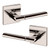 Baldwin L021055PASS-PRE Lifetime Polished Nickel Passage Lever with R017 Rose