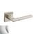 Baldwin L021.055.priv.s Lifetime Polished Nickel Privacy L021 Solid Brass Lever with Your Choice of Small Rosette