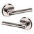 Baldwin L015055PRIV-PRE Lifetime Polished Nickel Privacy Lever with R016 Rose