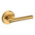 Baldwin L015044PRIV-PRE Lifetime Satin Brass Privacy Lever with R016 Rose