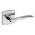 Baldwin L022260FD-PRE Polished Chrome Full Dummy Lever with R017 Rose