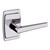 Baldwin L024260PASS-PRE Polished Chrome Passage Lever with R046 Rose
