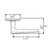 Baldwin L024260RDM-PRE Polished Chrome Right Handed Half Dummy Lever with R046 Rose