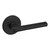 Baldwin L015190FD-PRE Satin Black Full Dummy Lever with R016 Rose