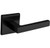Baldwin L023.190.fd Satin Black Full Dummy L023 Solid Brass Lever with Your Choice of Rosette