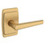 Baldwin L024033FD-PRE Vintage Brass Full Dummy Lever with R046 Rose