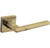 Baldwin L021.033.priv Vintage Brass Privacy L021 Solid Brass Lever with Your Choice of Rosette