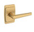 Baldwin L024033PRIV-PRE Vintage Brass Privacy Lever with R046 Rose