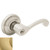 Baldwin 5246044RENT/LENT Lifetime Satin Brass Keyed Entry Classic Lever with 5048 Rose