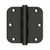 Deltana DSB35R510B-R Oil Rubbed Bronze Residential 3-1/2" x 3-1/2" 5/8" Radius Brass Hinge