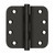 Deltana DSB4R510B Oil Rubbed Bronze Standard 4" x 4" 5/8" Radius Corner Brass Hinge