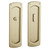 Baldwin PD007044PRIV Lifetime Satin Brass Palo Alto - Privacy Pocket Door Lock
