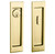 Baldwin PD005003ENTR Lifetime Polished Brass Santa Monica - Large Entry Pocket Door Lock