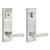 Baldwin 183SPEXSPLSQR15S Complete Entrance Set with Single Cylinder Deadbolt with Lever by Lever Spyglass Square Design Satin Nickel Finish
