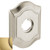 Baldwin R027.060 Satin Brass & Brown 2.81" x 3.25" Rosette Baldwin R027.060 Satin Brass & Brown 2.81" x 3.25" Rosette