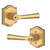 Baldwin Reserve ENFEDTAR044 Lifetime Satin Brass Keyed Entry Federal Lever with Traditional Arch Rose