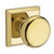 Baldwin Reserve FDROUTSR003 Lifetime Brass Full Dummy Round Knob with Traditional Square Rose