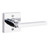 Baldwin Reserve FDSQUCSR260 Polished Chrome Full Dummy Square Lever with Contemporary Square Rose