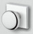 Baldwin Reserve FDROUCSR055 Lifetime Polished Nickel Full Dummy Round Knob with Contemporary Square Rose