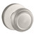 Baldwin Reserve HDTRACRR150 Satin Nickel Half Dummy Traditional Knob with Contemporary Round Rose