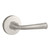 Baldwin Reserve HDFEDCRR150 Satin Nickel Half Dummy Federal Lever with Contemporary Round Rose