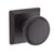 Baldwin Reserve HDROUTSR112 Venetian Bronze Half Dummy Round Knob with Traditional Square Rose