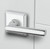 Baldwin Reserve PSTUBTSR260 Polished Chrome Passage Tube Lever with Traditional Square Rose
