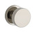 Baldwin Reserve PSCONCRR055 Lifetime Polished Nickel Passage Contemporary Knob with Contemporary Round Rose