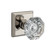 Baldwin Reserve PSCRYTSR055 Lifetime Polished Nickel Passage Crystal Knob with Traditional Square Rose