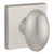 Baldwin Reserve PSELLCSR150 Satin Nickel Passage Ellipse Knob with Contemporary Square Rose