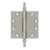 Deltana DSBP45U15 Satin Nickel Ornate 4-1/2" x 4-1/2" Square Corner Brass Hinge