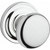 Baldwin Reserve PVROUTRR260 Polish Chrome Nickel Privacy Round Knob with Traditional Round Rose