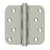 Deltana DSB4R515-RZ Satin Nickel Residential Zig-zag Hole Pattern 4" x 4" 5/8" Radius Corner Brass Hinge